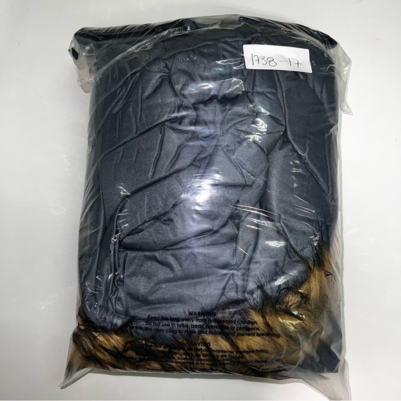 NWT NUAGE Stretch Diagonal Quilted Coat w/Removable Hood Soft Blue Medium - Picture 8 of 8